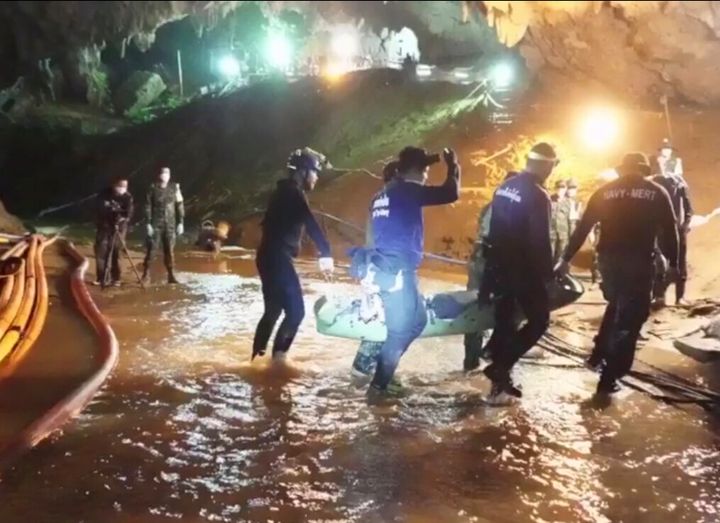 There was a full-scale operation to rescue the boys from the cave last June