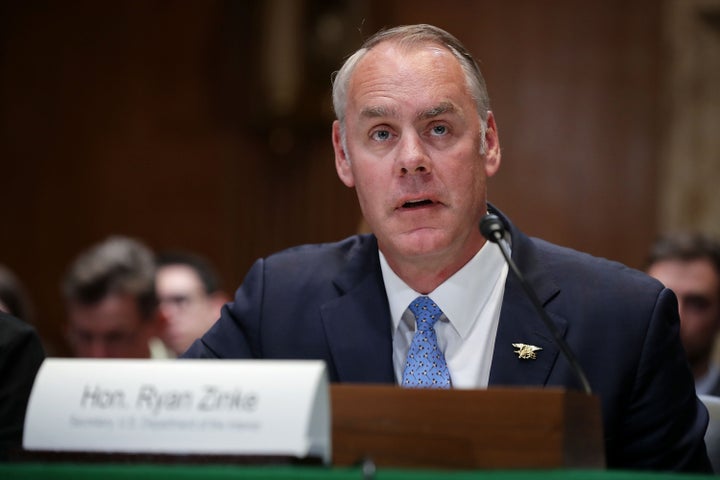 Former Interior Secretary Ryan Zinke.