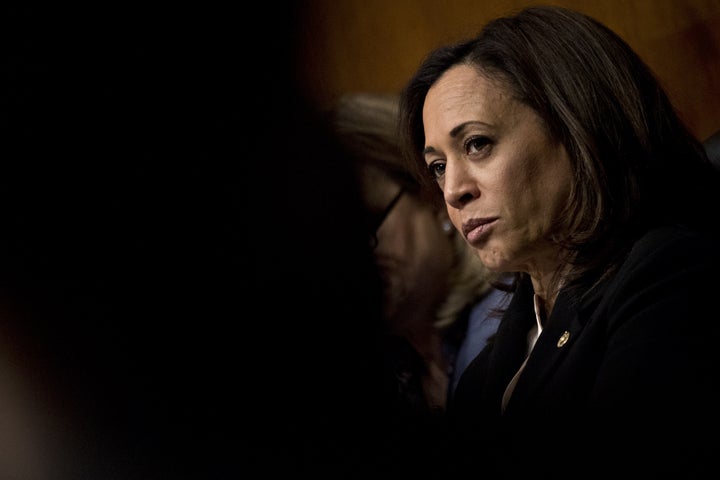 Sen. Kamala Harris (D-Calif.) asked Attorney General William Barr if President Donald Trump suggested he investigate the president's political opponents.