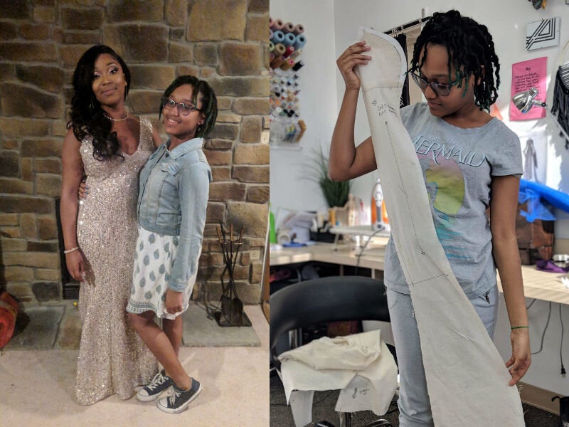 mikayla lewis prom dress Felt like a princess': 14-year-old girl creates big sister's prom dress  from scratch