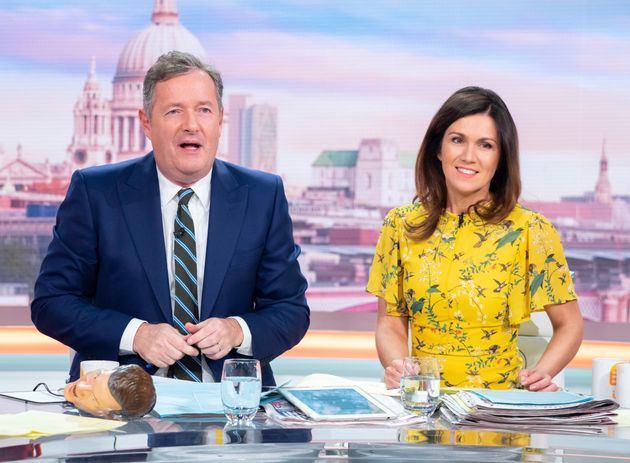 Piers Morgan and Susanna Reid on Good Morning Britain