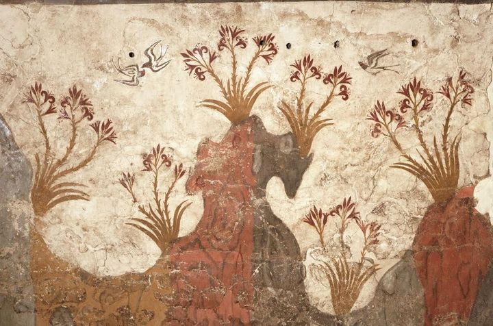 Η τοιχογραφία της Άνοιξης από το Ακρωτήρι της Θήρας (16ος αι. π.Χ.)