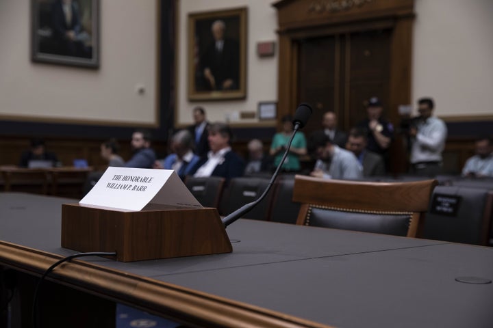 Attorney General William Barr refused to show up for a hearing before the House Judiciary Committee on Thursday.