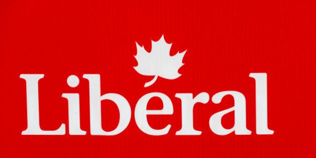 TORONTO, VILLA CLARA, CANADA - 2015/10/03: Logo of the Liberal political party of Canada.The Liberal Party of Canada colloquially known as the Grits, is the oldest federal political party in Canada. The party espouses the principles of liberalism. (Photo by Roberto Machado Noa/LightRocket via Getty Images)