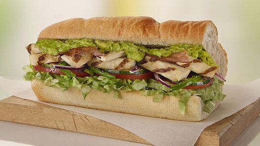 Subway Poulet & bacon avec avocat