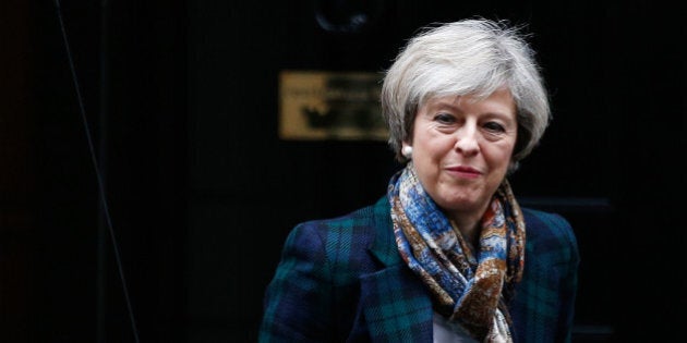 Britain's Prime Minister Theresa May leaves 10 Downing Street, London, January 31, 2017. REUTERS/Peter Nicholls