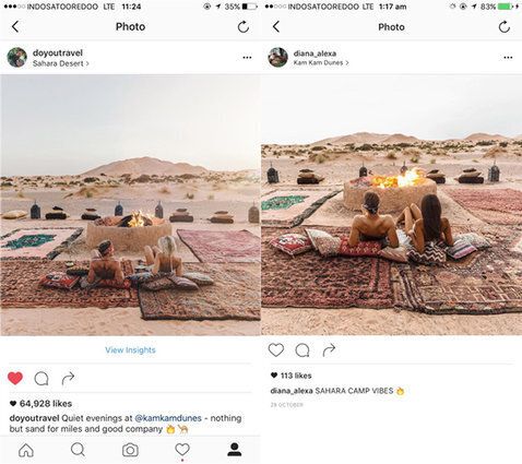 Leurs photos Instagram de rêve ont été plagiées au détail près