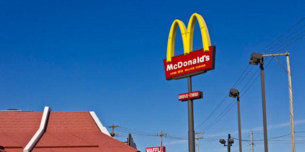 Indianapolis, U.S. - March 2, 2016: Indianapolis - McDonald's Restaurant Location. McDonald's is a Chain of Hamburger Restaurants I