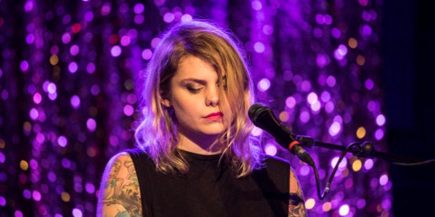 BARCELONA, SPAIN - NOVEMBER 13: Coeur de Pirate performs in concert at sala Bikini on November 13, 2016 in Barcelona, Spain. (Photo by Xavi Torrent/Redferns)