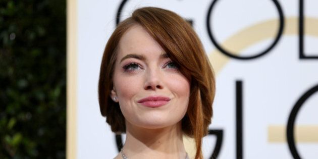 Actress Emma Stone arrives at the 74th Annual Golden Globe Awards in Beverly Hills, California, U.S., January 8, 2017. REUTERS/Mike Blake