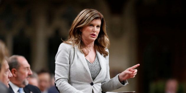 Interim Conservative Leader Rona Ambrose speaks during Question Period in the House of Commons on Parliament Hill in Ottawa, Ontario, Canada, October 19, 2016. REUTERS/Chris Wattie