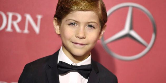 FILE - In this Jan. 2, 2015 file photo, actor Jacob Tremblay arrives at the 27th annual Palm Springs International Film Festival Awards Gala in Palm Springs, Calif. Tremblay, who starred in