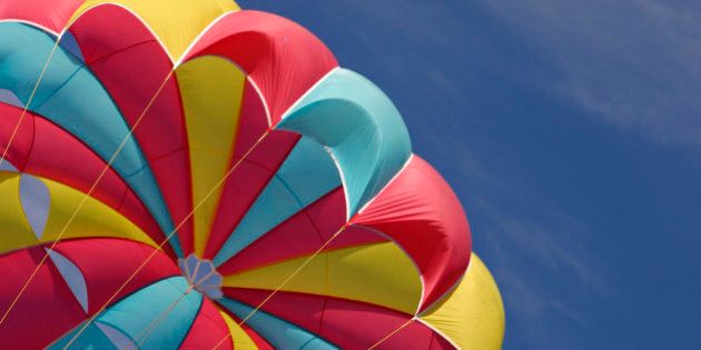 Parasail in sky