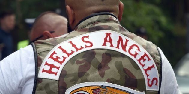 Members of the Hells Angels motorcycle club arrive for the Hells Angels' World Run 2016 gathering on June 3, 2016 in Rynia near Warsaw.More than a thousand Hells Angels members from all over Europe and beyond arrived to the resort on the Zegrze lagoon for some days rally. / AFP / JANEK SKARZYNSKI (Photo credit should read JANEK SKARZYNSKI/AFP/Getty Images)