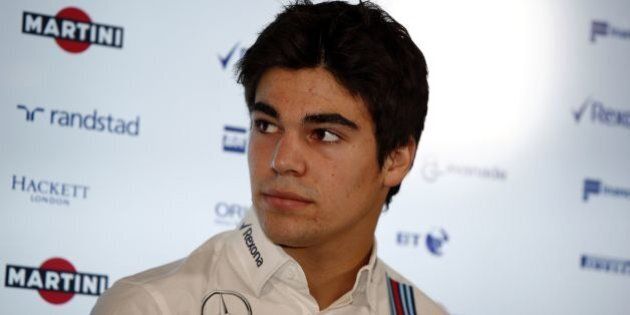 Canadian driver Lance Stroll attends the announcement by Williams Martini Racing of their driver line up for the 2017 FIA Formula One World Championship at the team headquarters in Grove, west of London on November 3, 2016.Canadian teenager Lance Stroll will replace veteran Felipe Massa in Williams's driver line-up for the 2017 season, the British team announced on Thursday. Stroll, who turned 18 last week, will line up alongside Finnish driver Valtteri Bottas, who will be entering his fifth successive year with Williams. / AFP / Adrian DENNIS (Photo credit should read ADRIAN DENNIS/AFP/Getty Images)
