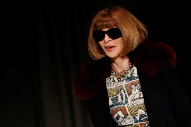 Anna Wintour à la Fashion Week de Londres en février 2017