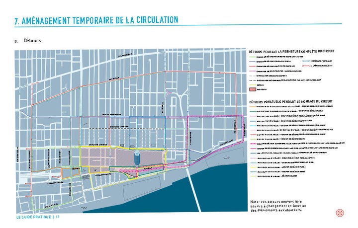 La circulation sera passablement compliquée au centre-ville pendant le Grand Prix de Formule E. Ceux qui passent habituellement par l'avenue Viger devront faire le détour jusqu'à la rue Ontario.