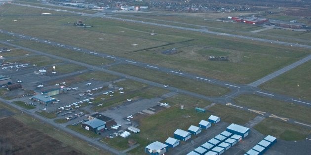 Vue aérienne de l'aéroport de Saint-Hubert