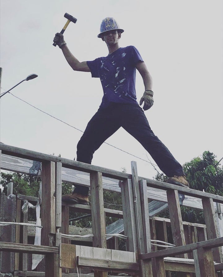 AJ volunteered for a nonprofit in the US Virgin Islands that provides disaster relief.