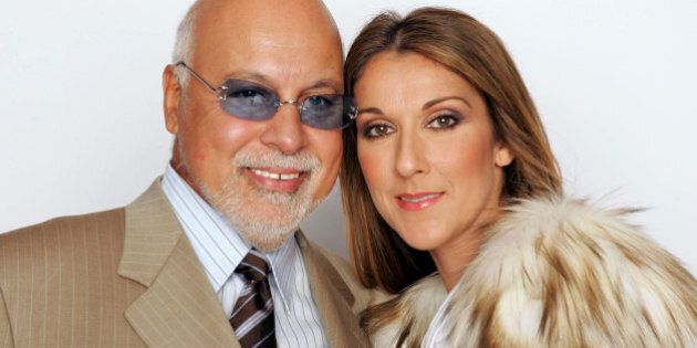LAS VEGAS, NV - SEPTEMBER 15: Celine Dion and her husband Rene Angelil pose for a picture backstage during the 2004 World Music Awards at the Thomas and Mack Center on September 15, 2004 in Las Vegas, Nevada. (Photo by Frank Micelotta/Getty Images)