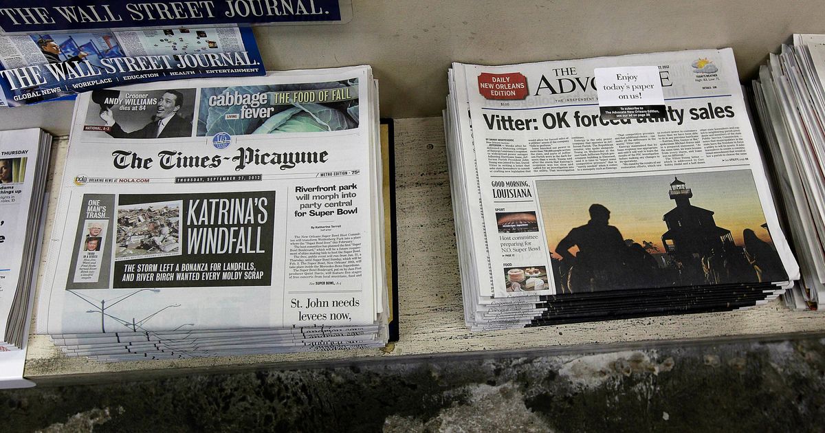 New Orleans' Historic TimesPicayune Newspaper Sold, Jobs Cut