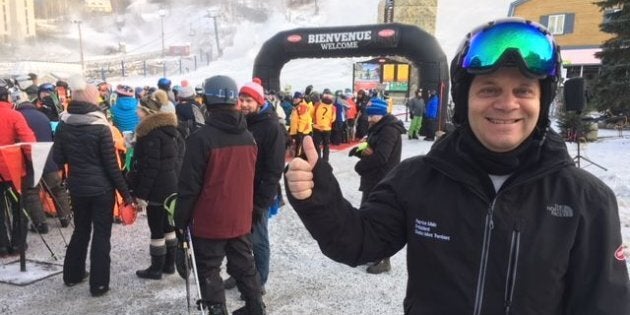 Patrice Malo, président de Tremblant, fier de pouvoir offrir du bon ski en cette première journée.