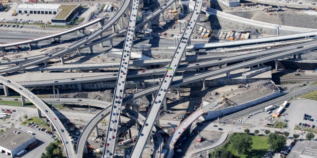 L'échangeur Turcot au mois de septembre 2017.