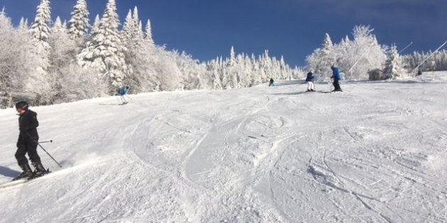 Conditions et paysages parfaits au Mont Tremblant mercredi