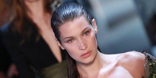 PARIS, FRANCE - JULY 05: Bella Hadid walks the runway during the Alexandre Vauthier Haute Couture Fall/Winter 2016-2017 show as part of Paris Fashion Week on July 5, 2016 in Paris, France. (Photo by Antonio de Moraes Barros Filho/WireImage)