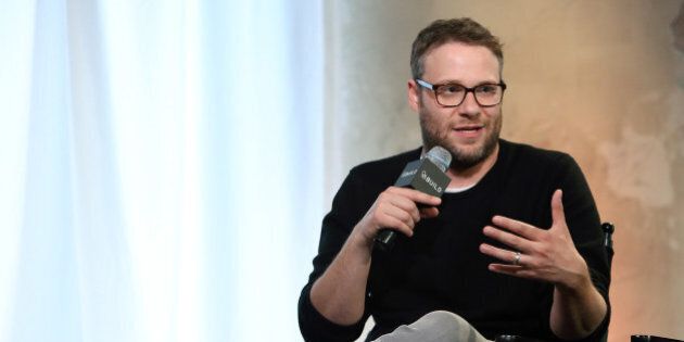 NEW YORK, NY - MAY 20: Actor Seth Rogen attends the AOL Build Speaker Series to discuss the film 'Neighbors 2' at AOL Studios In New York on May 20, 2016 in New York City. (Photo by Monica Schipper/FilmMagic)