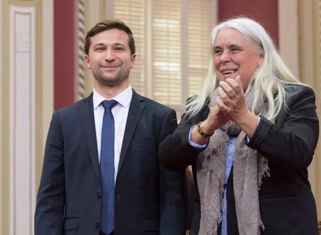 Les co-porte-parole de Québec solidaire, Gabriel Nadeau-Dubois et Manon Massé.