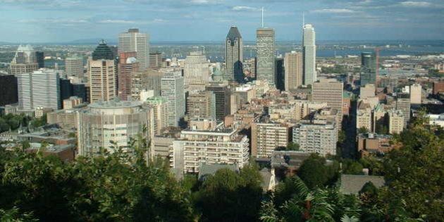 Montreal skyline seen from Mont Royal
