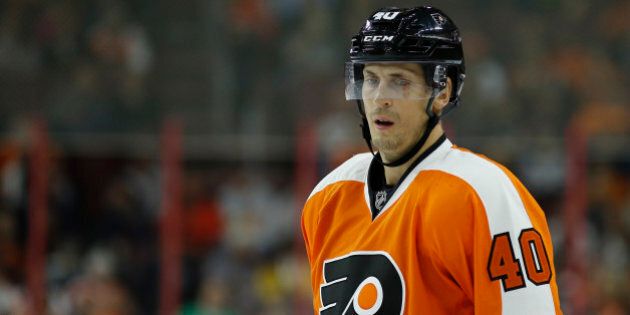 Philadelphia Flyers' Vincent Lecavalier in action during an NHL hockey game against the Colorado Avalanche, Tuesday, Nov. 10, 2015, in Philadelphia. (AP Photo/Matt Slocum)