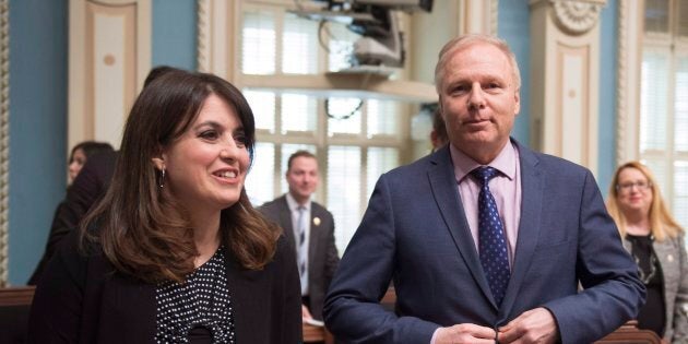 Jean-François Lisée et Véronique Hivon.