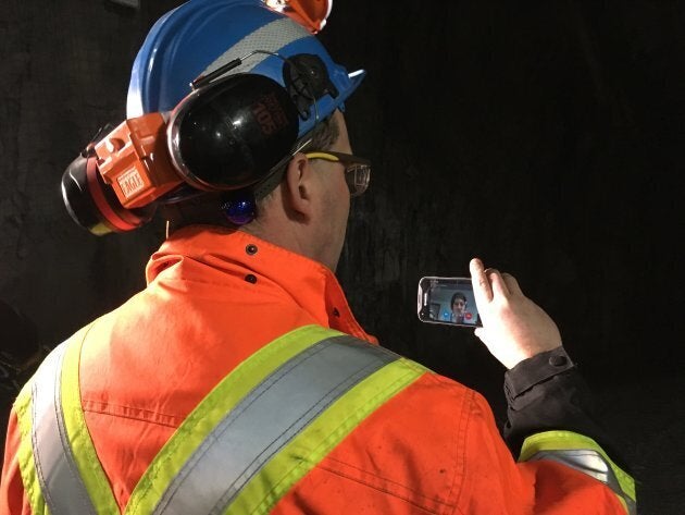 Sylvain Bernier, technicien en technologies d'opération à la mine Laronde d'Agnico-Eagle.