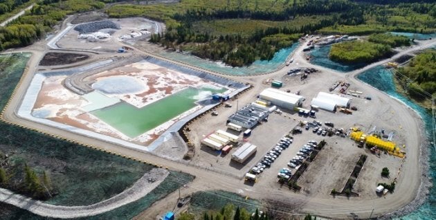 Vue aérienne de la mine Borden