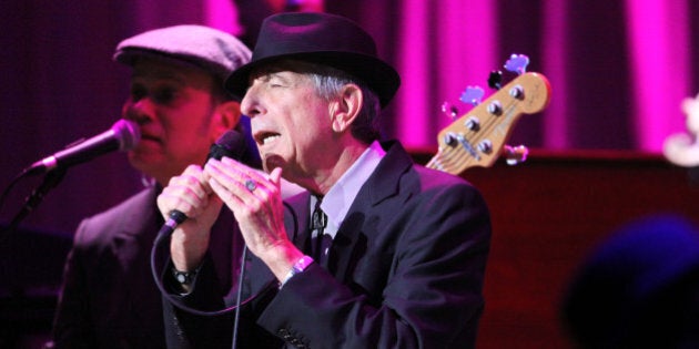 Leonard Cohen performs on the Old Ideas World Tour, at The Fabulous Fox Theatre on Friday, March 22, 2013, in Atlanta. (Photo by Robb D. Cohen/RobbsPhotos/Invision/AP)