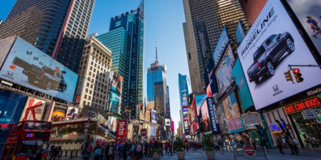 Popular Times Square in New York