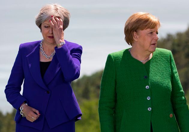 La première ministre britannique Theresa May et la chancelière allemande Angela Merkel.