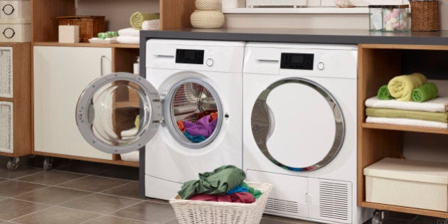 laundry room with washing machine