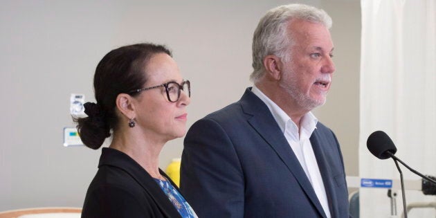 Gertrude Bourdon et Philippe Couillard.