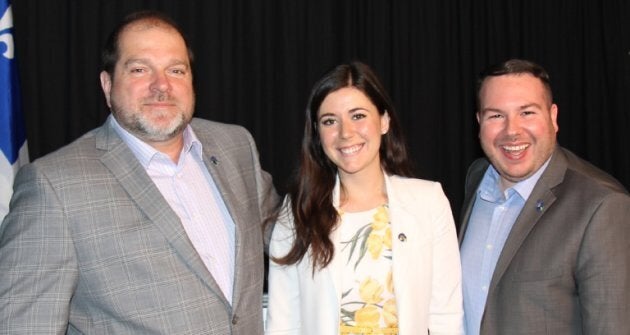 De gauche à droite: Harold LeBel (Rimouski), Catherine Fournier (Marie-Victorin) et Dave Turcotte (Saint-Jean).