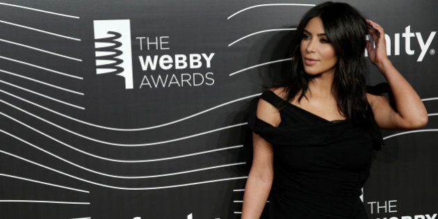 Kim Kardashian West poses as she arrives for the 20th Annual Webby Awards in Manhattan, New York, U.S., May 16, 2016. REUTERS/Mike Segar