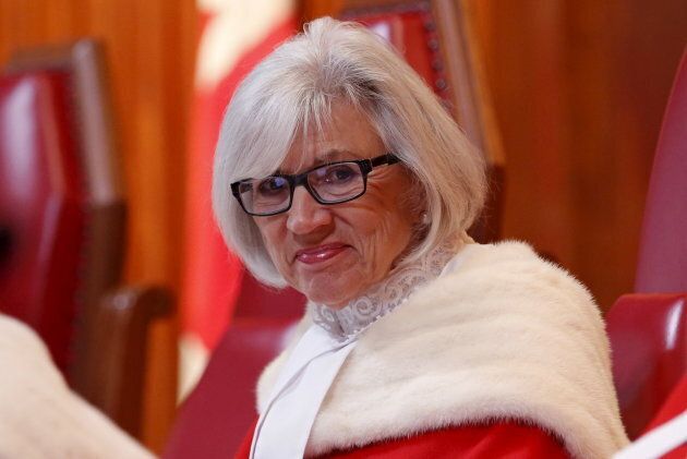 Beverley McLachlin alors qu'elle siégeait à la Cour suprême du Canada, en 2015.