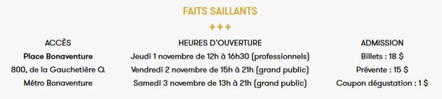 Lieu et horaire