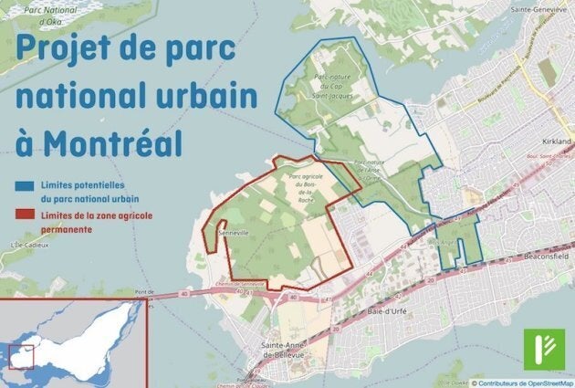 L'administration Plante prévoit la création d'un vaste «parc national urbain» dans la pointe ouest de l'île de Montréal.