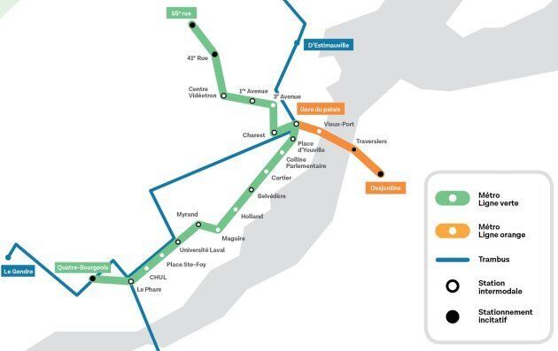 Proposition de métro dans la Ville de Québec