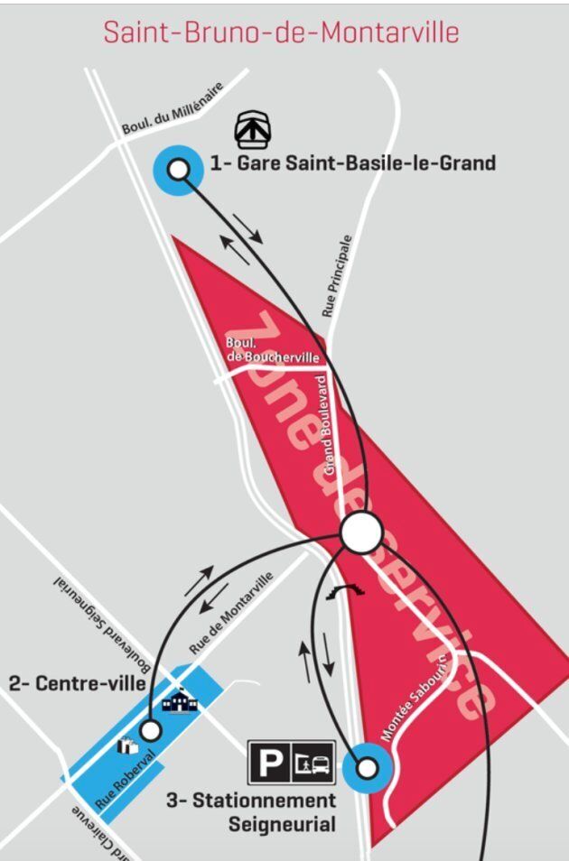 Certains secteurs de Saint-Bruno-de-Montarville auront désormais accès à un nouveau service de transport en commun, plus flexible que l'autobus ou le taxi collectif.