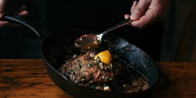 Un plat alléchant du restaurant Le Pied Bleu.