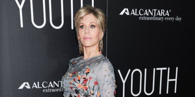 Actress Jane Fonda arrives at the LA Premiere of